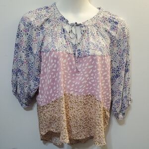 Umgee Multicolor Patterned Women's Blouse